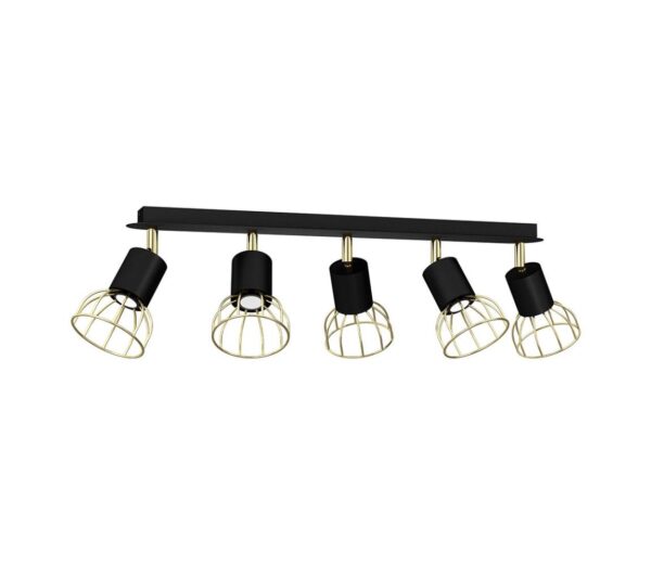 Spotlámpa DANTE 5xGU10/25W/230V fekete/arany