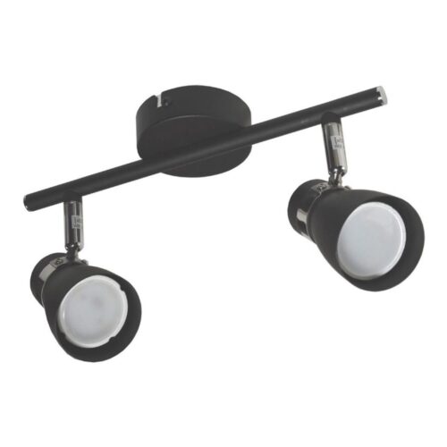 Spotlámpa DEZ 2xGU10/30W/230V fekete