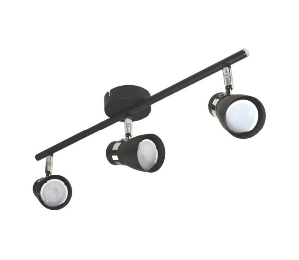 Spotlámpa DEZ 3xGU10/30W/230V fekete