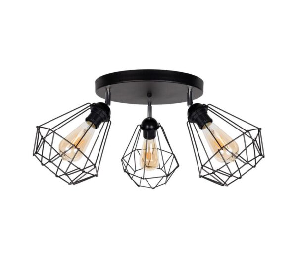 HEXE Spotlámpa DIAMENT 3xE27/60W/230V
