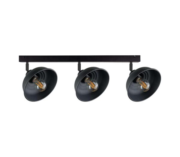 Keter Lighting Spotlámpa FAUN 3xE27/60W/230V fekete