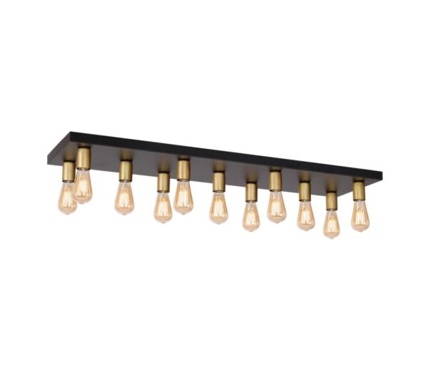 Spotlámpa FILO 11xE27/60W/230V fekete/arany