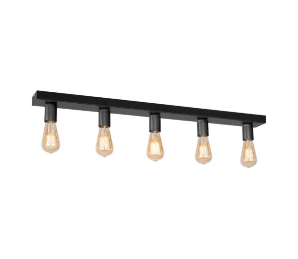 Spotlámpa FILO 5xE27/60W/230V fekete