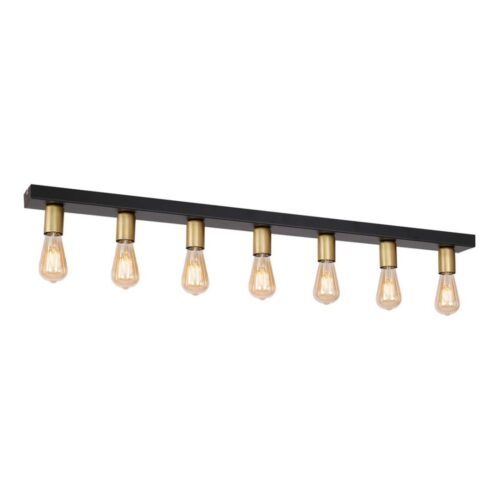 Spotlámpa FILO 7xE27/60W/230V fekete/arany