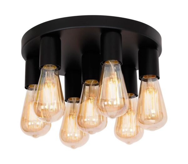 Spotlámpa FILO 7xE27/60W/230V fekete