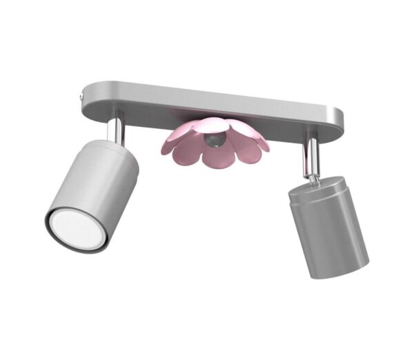 Spotlámpa FLOWER 2xGU10/8W/230V matt króm