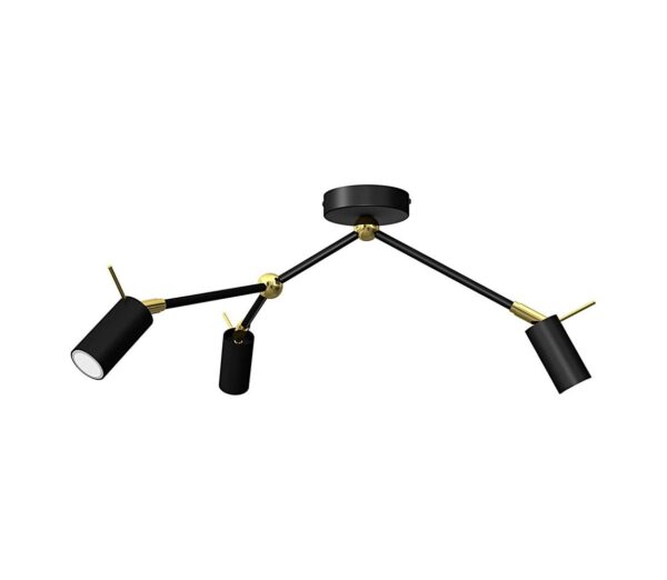 Spotlámpa IRIS 3xGU10/MR11/40W/230V fekete/arany