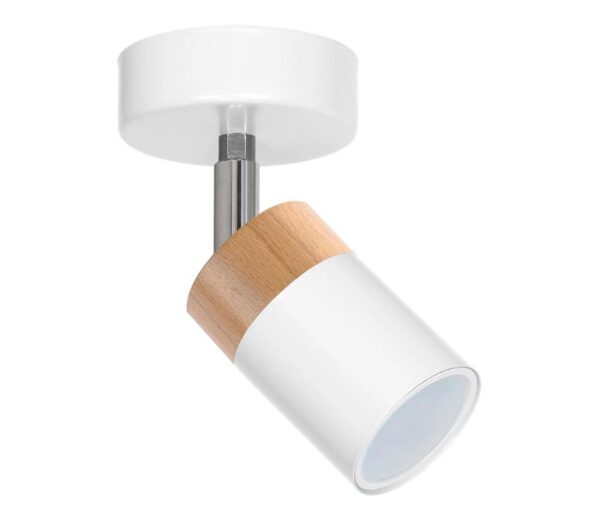 spotlámpa JOKER WHITE WOOD 1xGU10/8W/230V