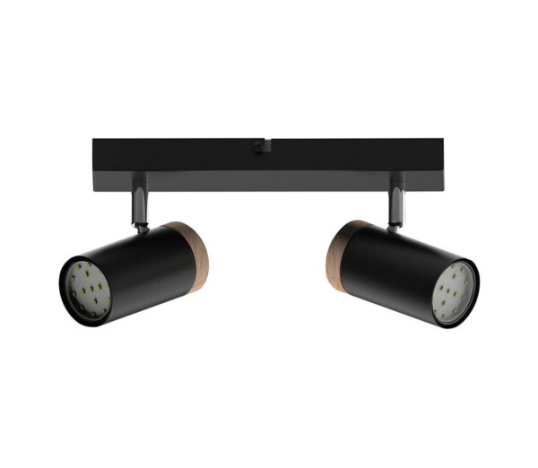 Spotlámpa LAGOS 2xGU10/15W/230V fekete/barna