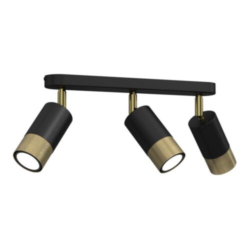 Spotlámpa LINK 3xGU10/8W/230V fekete/sárgaréz