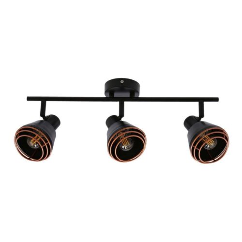 Spotlámpa NERIA 3xE14/40W/230V fekete/réz
