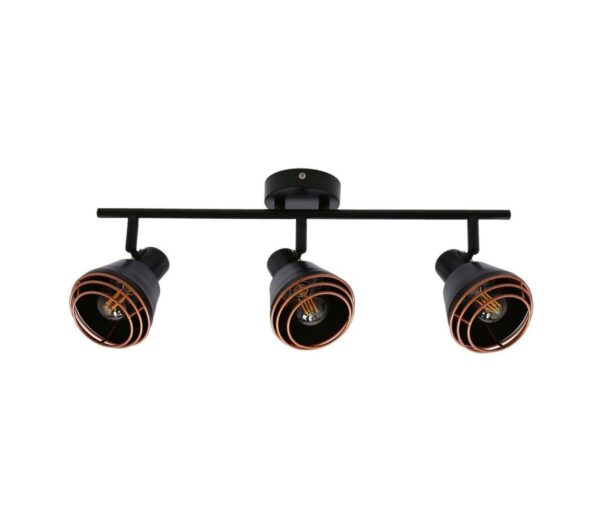Spotlámpa NERIA 3xE14/40W/230V fekete/réz