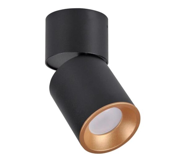 Spotlámpa NIXA 1xGU10/10W/230V fekete/arany
