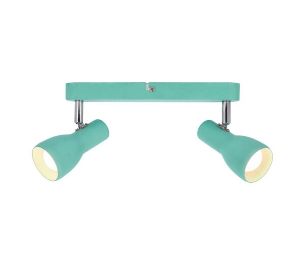 Spotlámpa PICARDO 2xE14/40W/230V türkiz