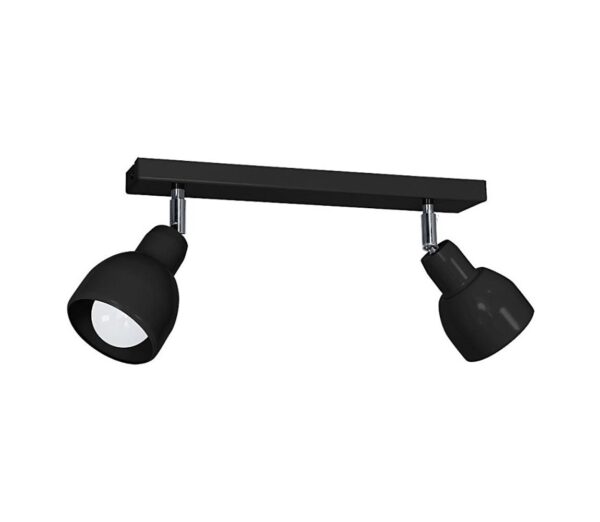 Spotlámpa PIK 2xE27/60W/230V fekete