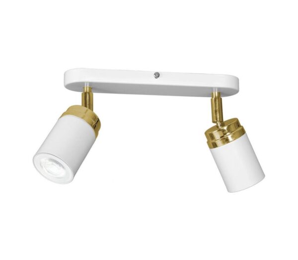 Spotlámpa RENO 2xGU10/8W/230V fehér/arany
