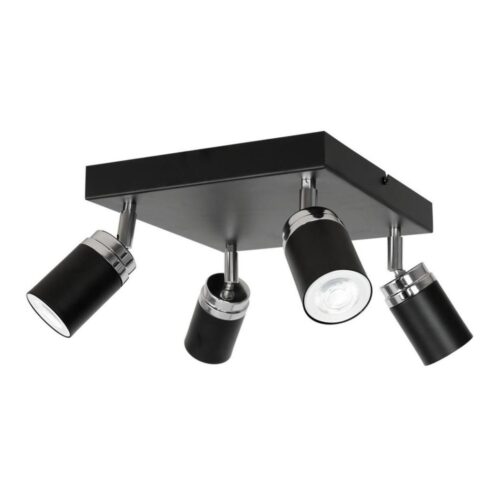 Spotlámpa RENO 4xGU10/8W/230V fekete/króm