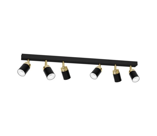 Spotlámpa RENO 6xGU10/8W/230V fekete/arany