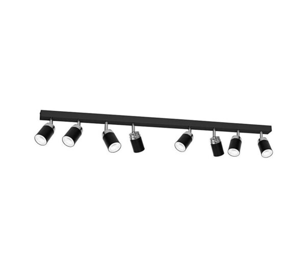 Spotlámpa RENO 8xGU10/60W/230V fekete/króm