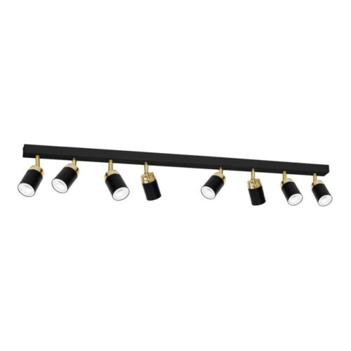 Spotlámpa RENO 8xGU10/8W/230V fekete/arany