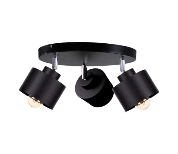Keter Lighting Spotlámpa SIMPLY BLACK 3xE27/60W/230V á. 30 cm