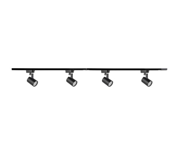 Spotlámpa sínrendszerhez LYNX 4xGU10/10W/230V fekete