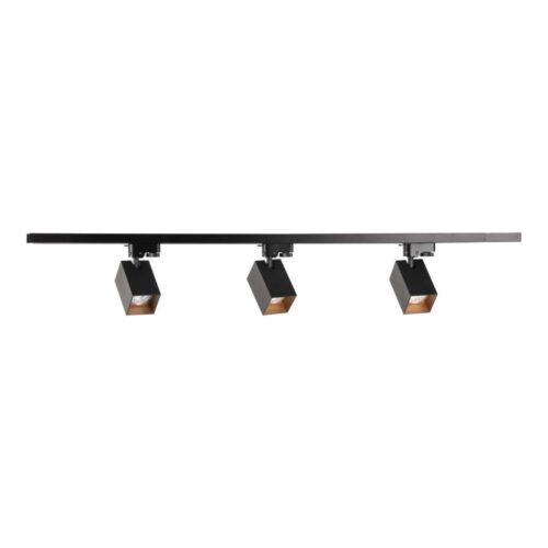 Spotlámpa sínrendszerhez SQUARE 3xGU10/10W/230V + 1 m sín rendszer