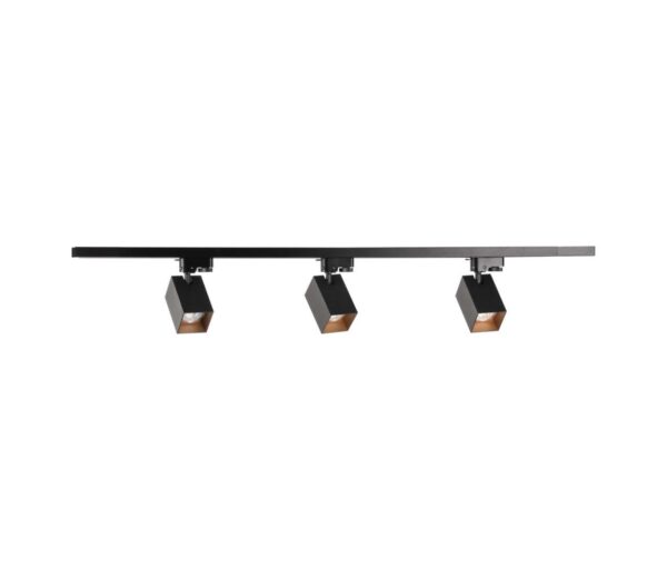 Spotlámpa sínrendszerhez SQUARE 3xGU10/10W/230V + 1 m sín rendszer