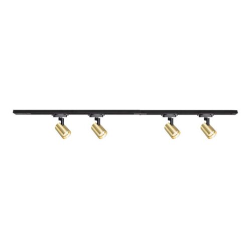 Spotlámpa sínrendszerrel VOLF 4xGU10/10W/230V arany/fekete