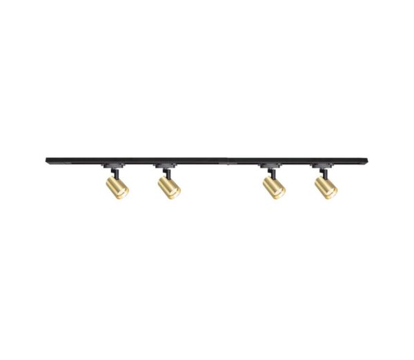 Spotlámpa sínrendszerrel VOLF 4xGU10/10W/230V arany/fekete