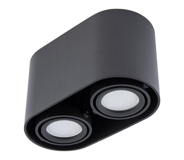Spotlámpa SIROK 2xGU10/30W/230V fekete