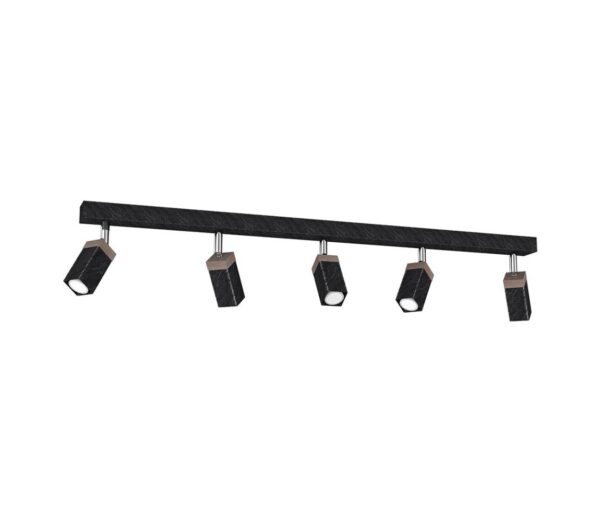 Spotlámpa SOLO 5xGU10/MR11/40W/230V fekete