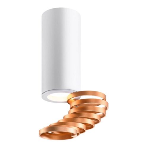 Spotlámpa TUBA 1xGU10/15W/230V fehér/réz