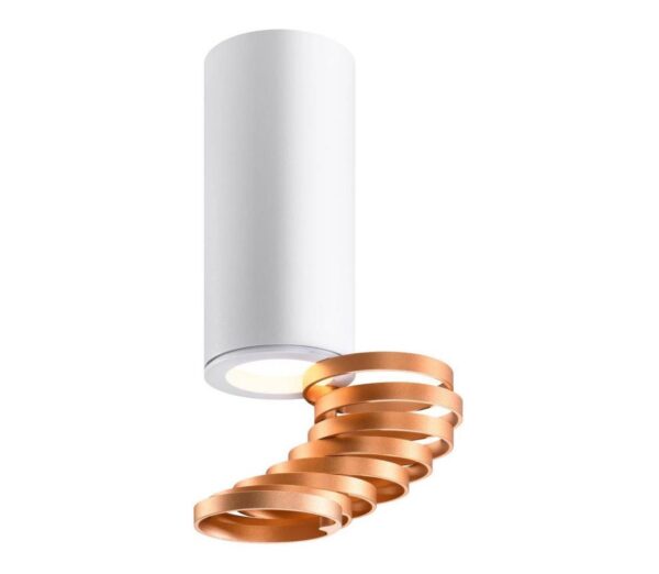 Spotlámpa TUBA 1xGU10/15W/230V fehér/réz