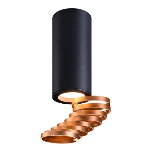 Spotlámpa TUBA 1xGU10/15W/230V fekete/réz