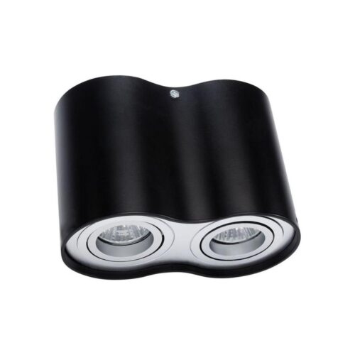 Spotlámpa TUBA 2xGU10/50W/230V fekete