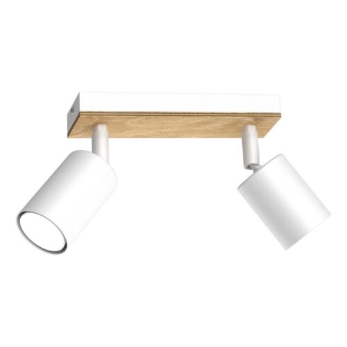 Spotlámpa TULON 2xGU10/8W/230V fehér/tölgy
