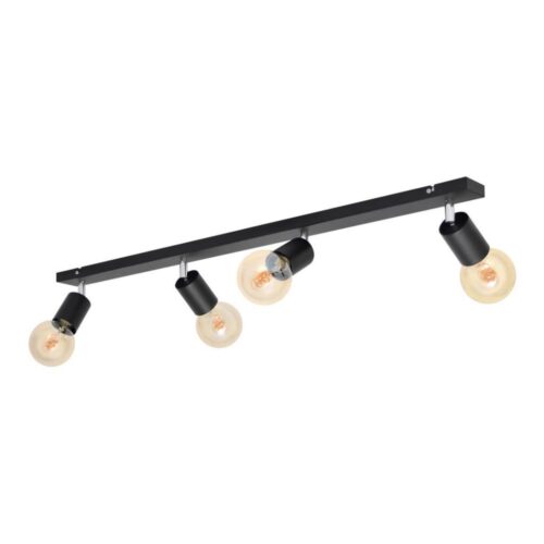 Spotlámpa TUNE 4xE27/20W/230V fekete