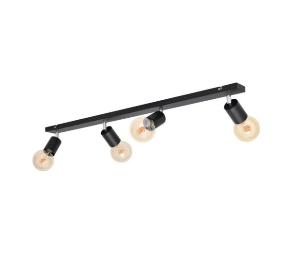 Spotlámpa TUNE 4xE27/20W/230V fekete