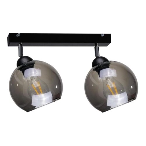 Keter Lighting Spotlámpa UNO 2xE27/60W/230V fekete