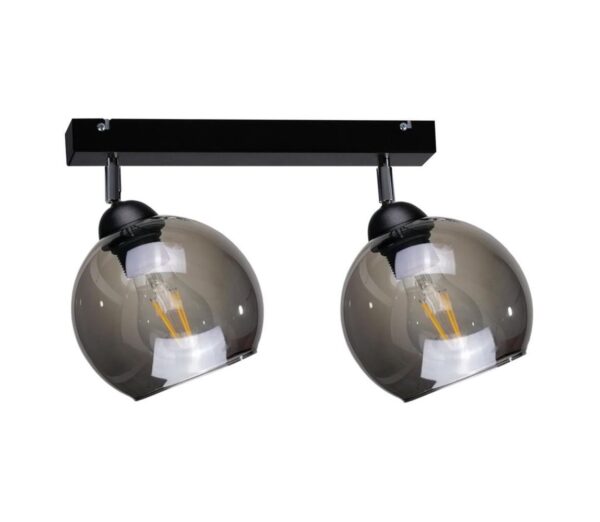Keter Lighting Spotlámpa UNO 2xE27/60W/230V fekete