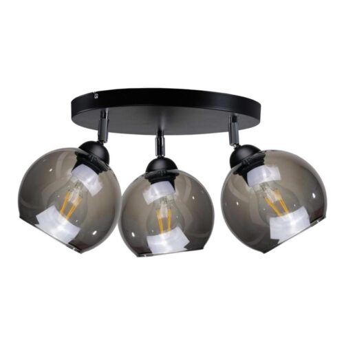 Keter Lighting Spotlámpa UNO 3xE27/60W/230V fekete