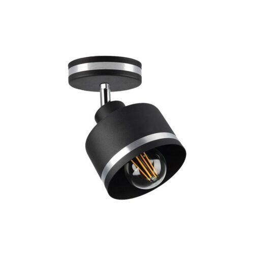 Spotlámpa WAMA 1xE27/40W/230V fekete/matt króm