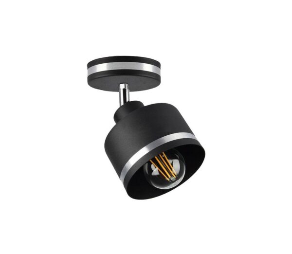 Spotlámpa WAMA 1xE27/40W/230V fekete/matt króm