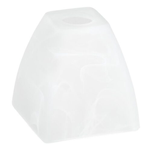 Tartalék üveg csillárhoz E14 10x13 cm fehér
