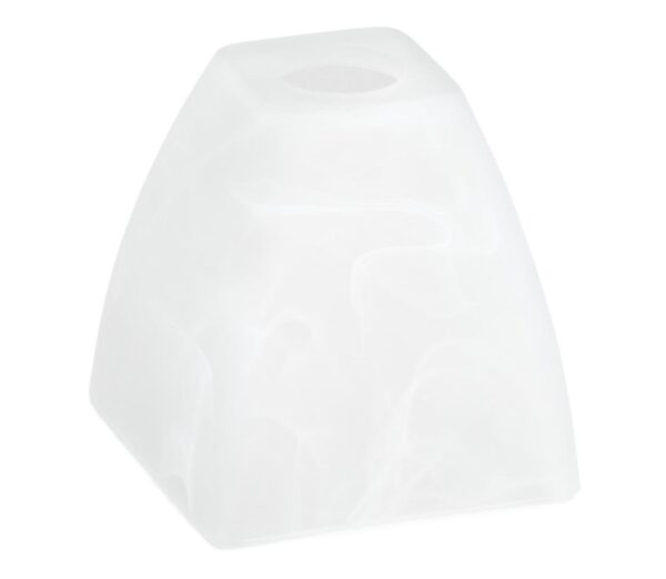 Tartalék üveg csillárhoz E14 10x13 cm fehér