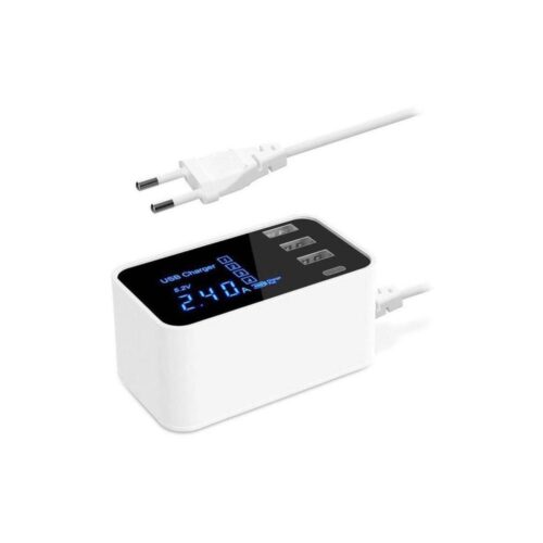Töltőállomás 3xUSB A + 1xUSB C