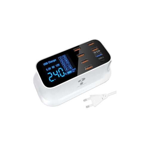 Töltőállomás 8xUSB 40W/230V