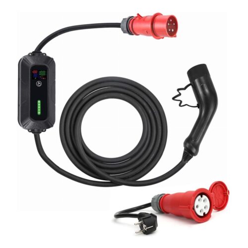 Töltőkábel elektromos autókhoz 2 7 m 22kW 16A IP55
