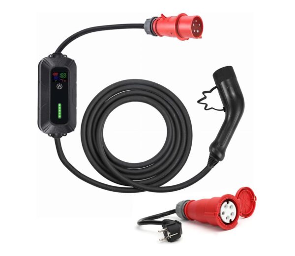 Töltőkábel elektromos autókhoz 2 7 m 22kW 16A IP55